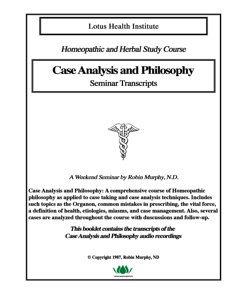 Case Analysis & Philosophy
