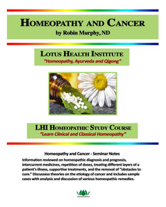 Homeopathy & Cancer Research