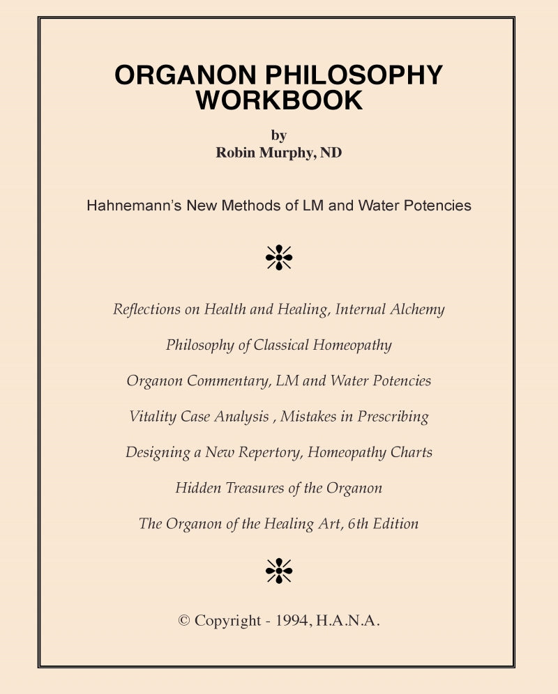 Organon Philosophy Workbook